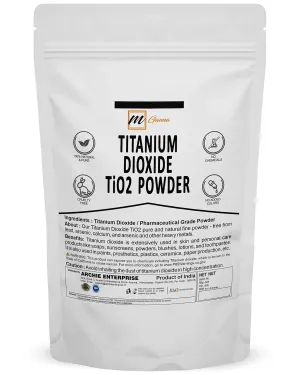 100% Natural Non-Nano & Uncoated Titanium Dioxide Powder for Skin Hair and Health Care 1 LBS / 454 GMS