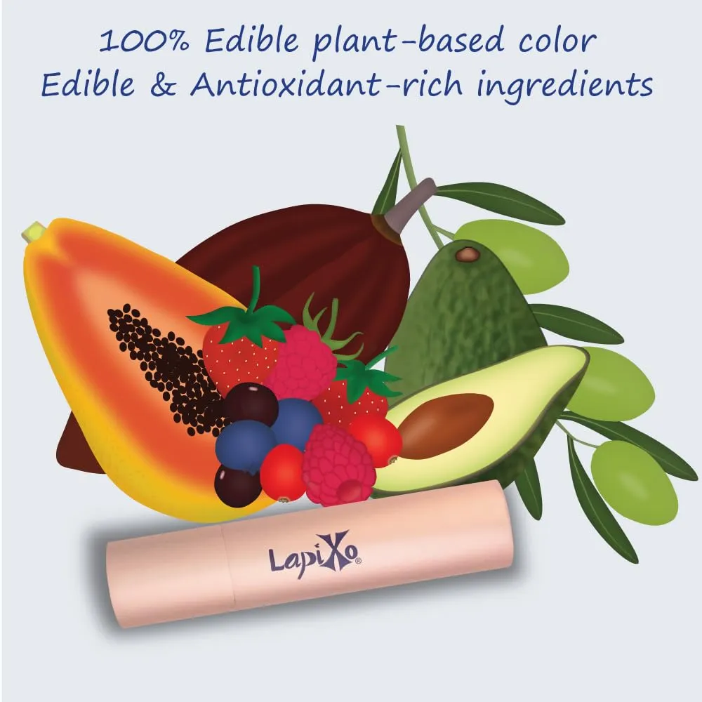 100% Plant-based Color Lip Tint, Unique Formula, Natural   Moisturizing | 2-in-1 | Non-Toxic, All Food Ingredients, Antioxidant-rich, Natural Matte Sheer, Buildable, 4.4g/0.15oz (Berry color)