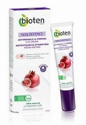 100% Natural Pomegranate & Pro-Elaskin Eye Contour Cream - Anti-Wrinkle & Firming (Ages 35-45) - 15ml by Bioten Skin Defence