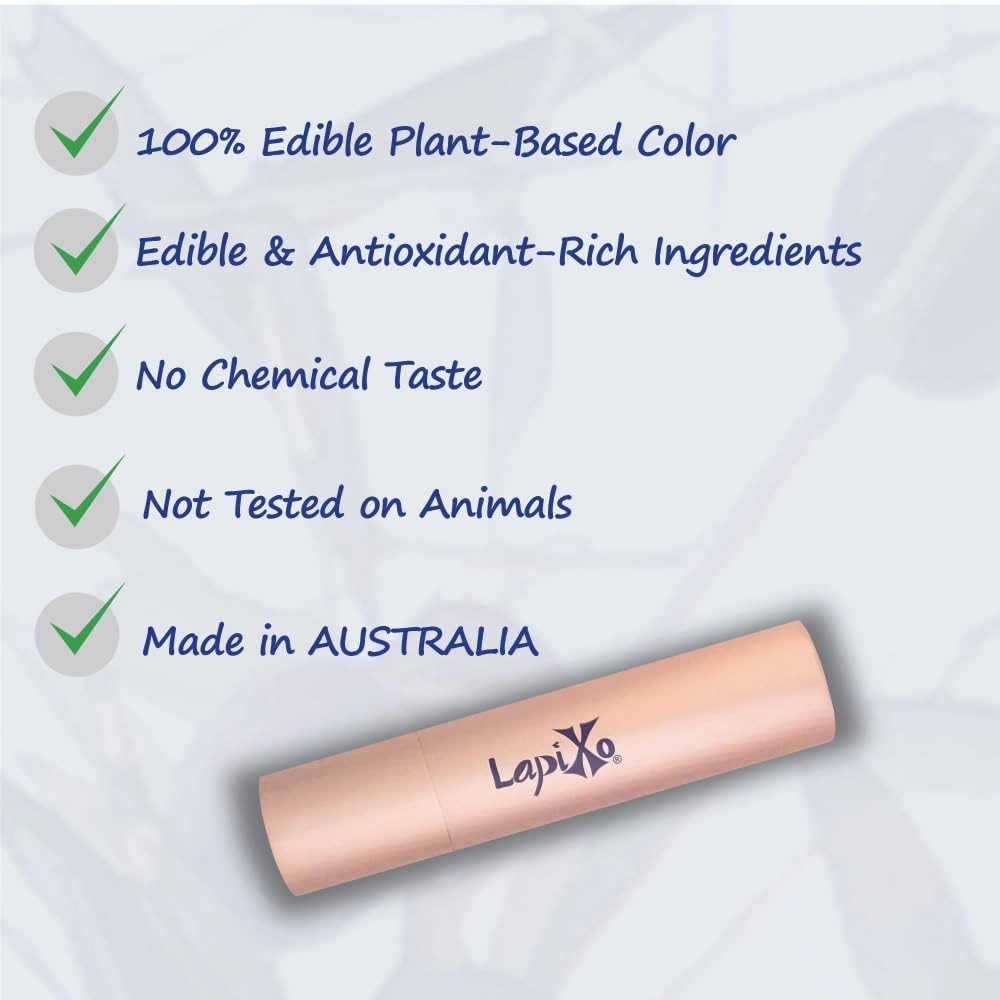 100% Plant-based Color Lip Tint, Unique Formula, Natural   Moisturizing | 2-in-1 | Non-Toxic, All Food Ingredients, Antioxidant-rich, Natural Matte Sheer, Buildable, 4.4g/0.15oz (Lilly Pilly color)