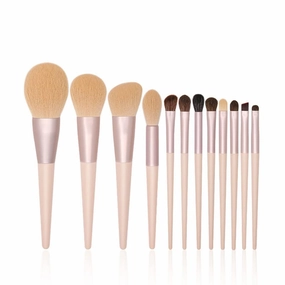 12 Brushes Set Complete Set Of Loose Powder Brushes Beauty Tools Eye Shadow Brushes
