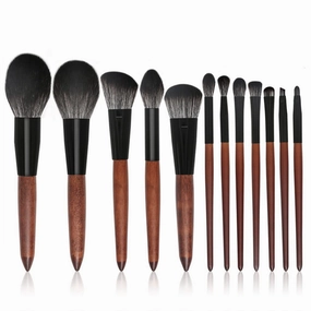 12 Brushes Set Complete Set Of Loose Powder Brushes Beauty Tools Eye Shadow Set Brushes Grooming Brushes