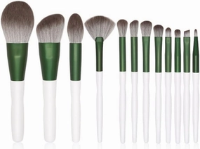 12 Brushes Set Full Set Loose Powder Brushes Beauty Tools Eye Shadow Brushes Lip Brushes