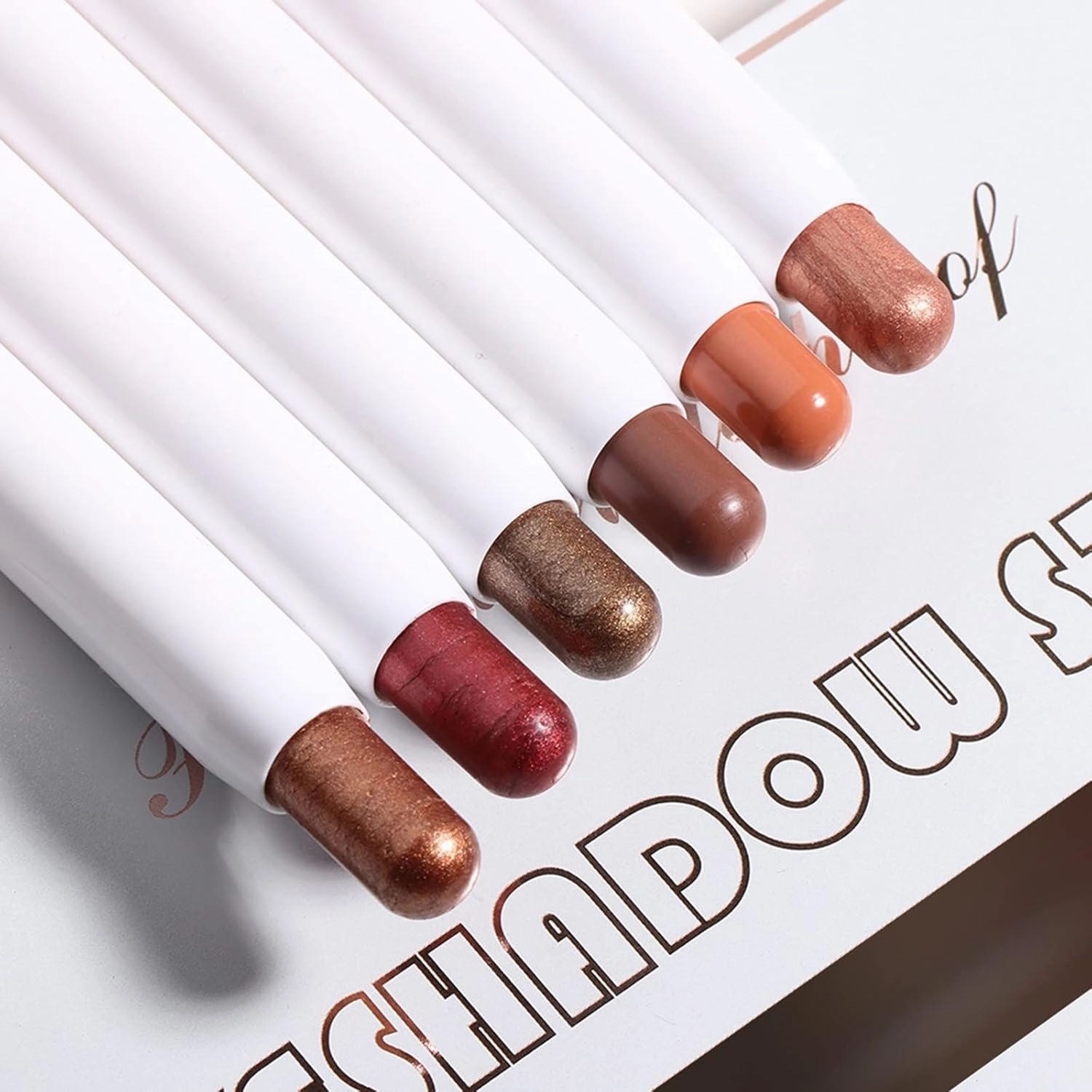 12 Pcs Eyeshadow Stick Makeup Set, Novobey Matte Shimmer Cream Eyeshadow Crayon, Eye Brightener Stick Pen, Waterproof Long Lasting Eye Shadow Highlighter Crayon for Women Girls