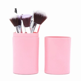 12 Pcs. Makeup brush set, cartridge set, powder brush, eye shadow, eyebrow comb, foundation make-up, makeup brush