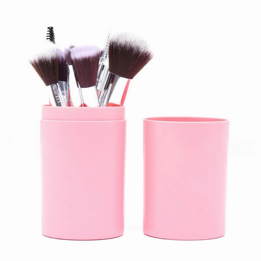 12 Pcs. Makeup brush set, cartridge set, powder brush, eye shadow, eyebrow comb, foundation make-up, makeup brush