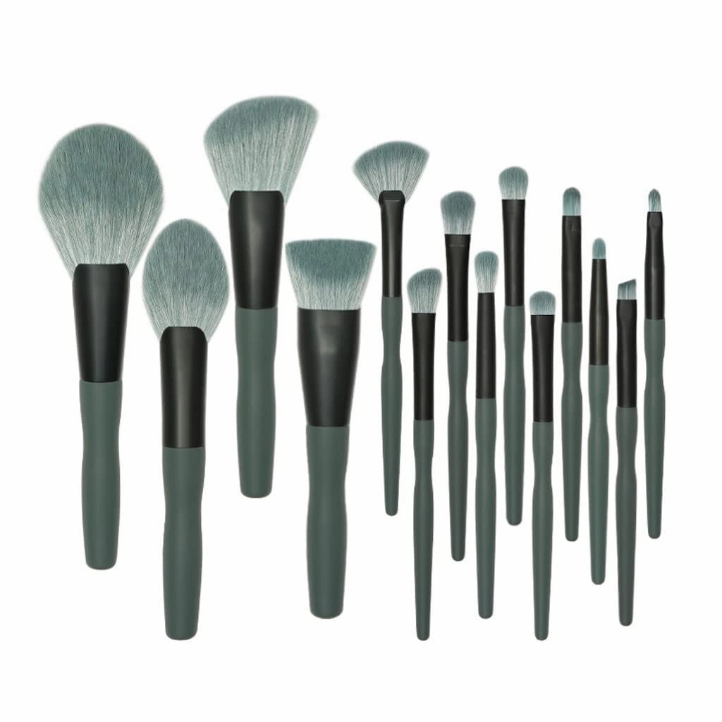 14pc Makeup Brush Set Full Set Large Fan Shaped Loose Powder Brush Beauty Tools Eye Shadow Brushes