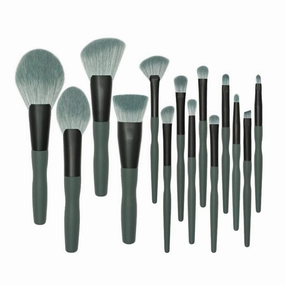 14pc Makeup Brush Set Full Set Large Fan Shaped Loose Powder Brush Beauty Tools Eye Shadow Brushes