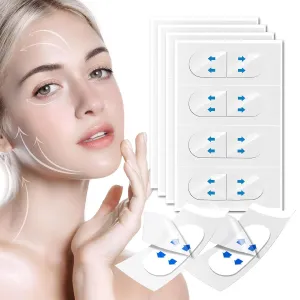 156PCS Face Lift Tape, Face Lift Tape Invisible, Face Tape Lifting Invisible, Face Tape Instantly Lifts Sagging Skin Around The Face, Hides The Double Chin and Creates A v-Shaped Face