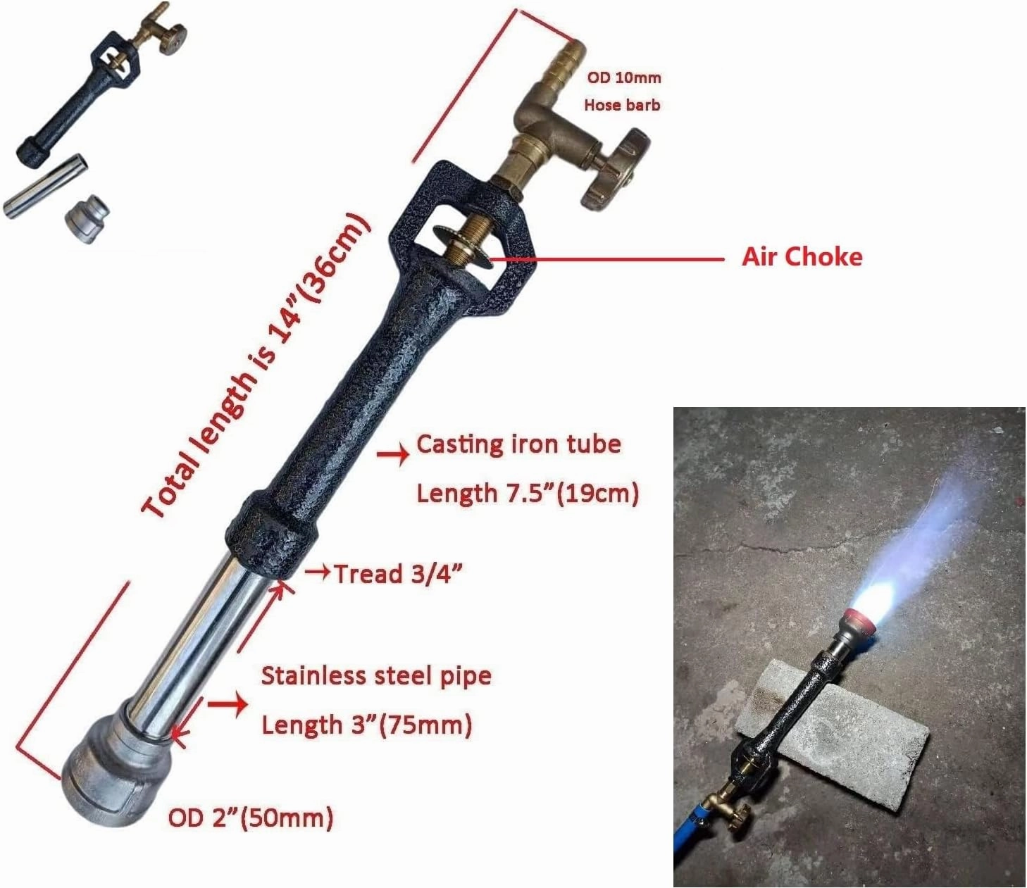 16KG/35LBS Propane Smelting Furnace Kits with Double Forge Burners, Foundry Casting Furnace with Crucibles(16KG&6KG) and Large Crucible Tongs for Melting Metals Recycled Gold Copper Aluminum
