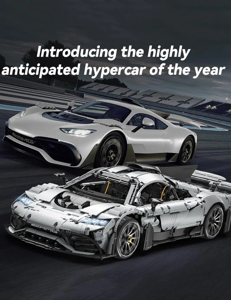 1:8 Scale Sports Car Building Kits with Remote Control,C61503W Speed Control Technik Big Cars Model Sets for Adults Boys and Car Lovers (3295 PCS)