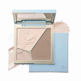 1 PC Caitang Light and Shadow Blending Palette, Multi Functional Matte and Pearly Shimmer Facial Highlighter Contour Palette, Facial Highlighter Contour Pressed Powder Palette. (02)