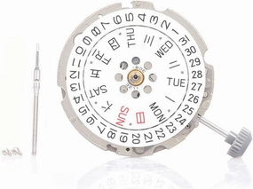 1 Set 8200 Movement with Calendar Plate   Week Plate   Handle 8200 Automatic Mechanical Watch Movement Dual Calendar Gold