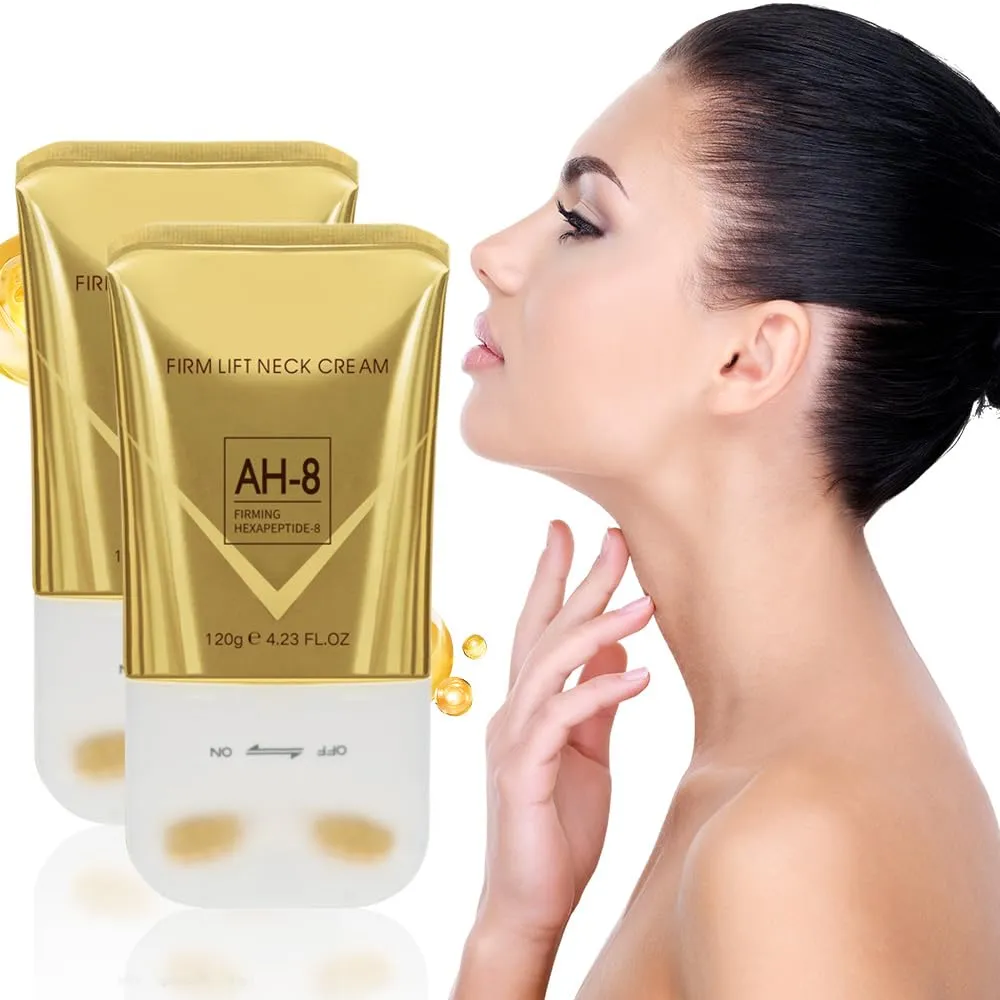 2025 New AH-8 Firming Neck Cream for Crepey Skin Body Care Comfort, Upgrade AH-8 Moisturizing and Firming Lotion Cosmetic Skin Care Skin Repair for Women (2)
