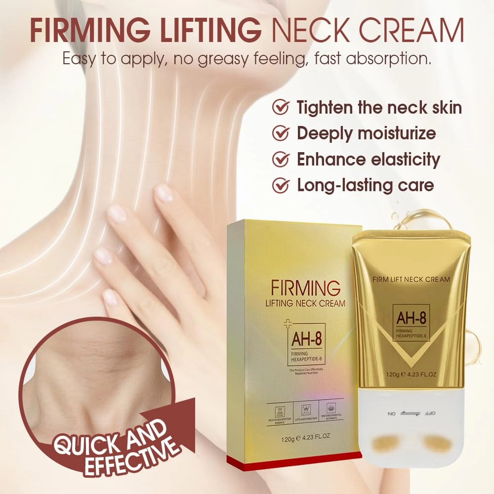 2025 New Roller Neck Cream, AH-8 Neck Cream for Crepey Skin Body Care Comfort, Moisturizing, Tightening Lotions Cosmetic Skin Care Skin Repair for Women (2)