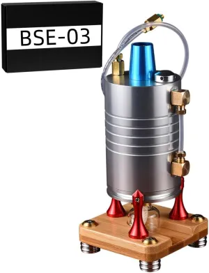 210ML Vertical Metal Steam Boiler Model for Steam Engine, RC Cars Ships, Engine Kits That Works, Science Physical Experiment Toys for Mechanical Model Lovers