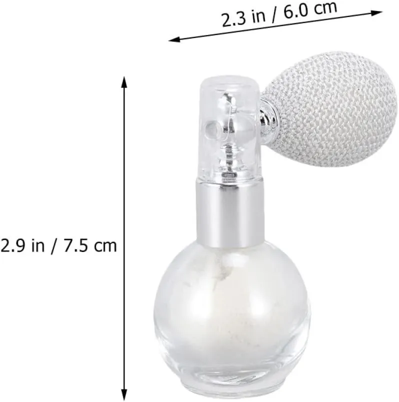 2pcs Body Highlighter Powder Spray Glittering Makeup Glitter Sprayer for Face Body Hair Glitter Highlighters Highlighter Supply