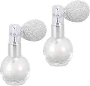 2pcs Body Highlighter Powder Spray Glittering Makeup Glitter Sprayer for Face Body Hair Glitter Highlighters Highlighter Supply