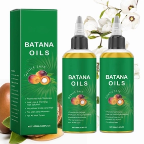 2PCS Batana & Camellia Hair Repair Oil, Split End Treatment with Heat Protection & Frizz Control for Hair Growth, Nourishing Moisture 3.38 Fl Oz x 2 Bottles