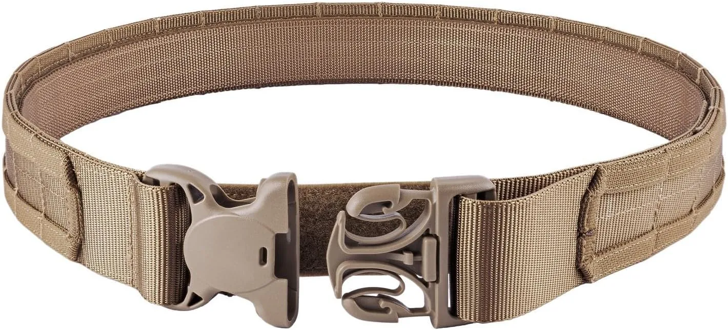 2" MOLLE Duty Belt w/ 1.5" Inner Belt Tactical Gear Holster Utility Carry Belt Range Battle Competition Equipment Belt