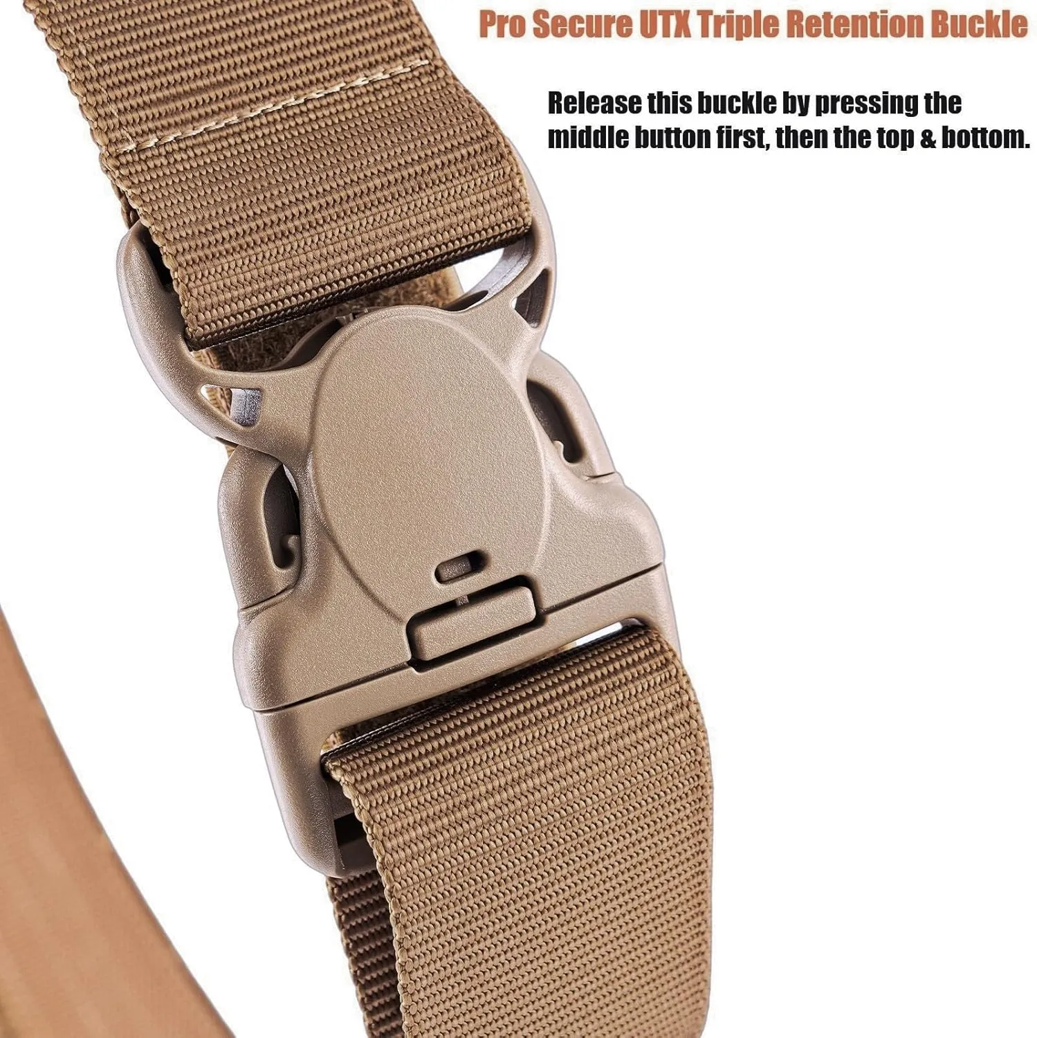 2" MOLLE Duty Belt w/ 1.5" Inner Belt Tactical Gear Holster Utility Carry Belt Range Battle Competition Equipment Belt