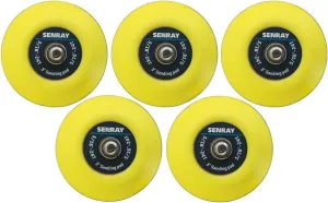 3-Inch Dual-Action Hook & Loop Fastener Flexible Backing Plate, 5/16"-24 Threads Polishing Pad - 5 PCS Set