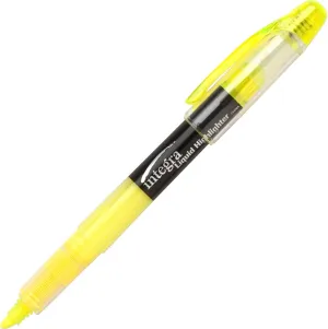 30006 Liquid Ink Highlighter,Chisel Tip, 12/PK, Fluorescent YW