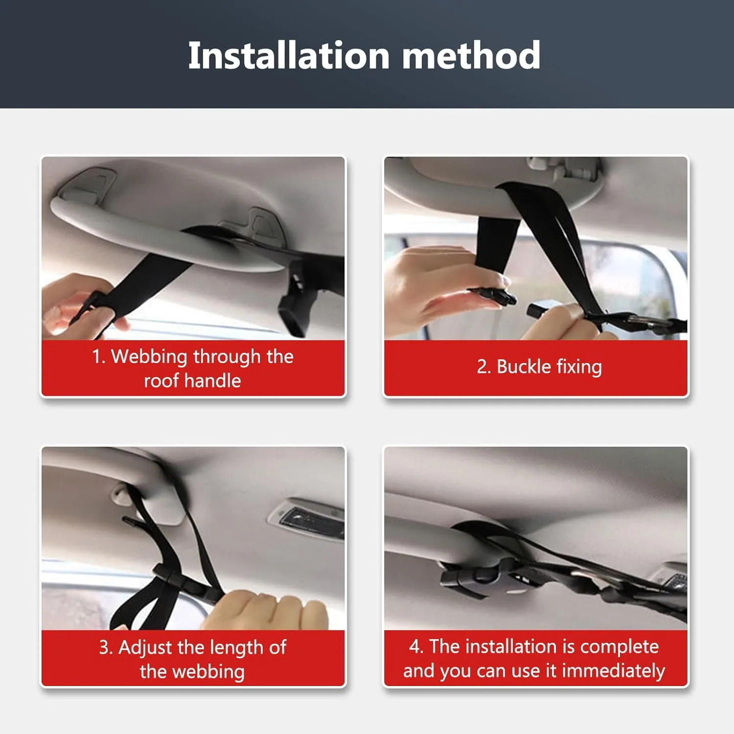 35.5 "x25.6 Car Ceiling Storage Organizer for SUV & Sedan - Heavy-Duty Overhead Mesh Net with Dual Zippers, Universal Auto Roof Storage Bag for Travel, Camping, Road Trips （Black1#）