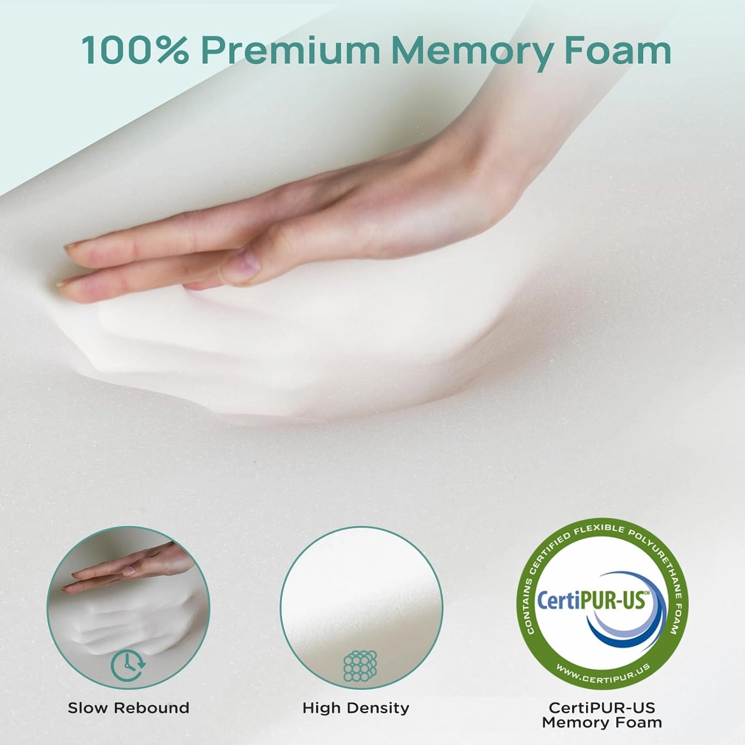 3 Inch Firm Mattress Topper California King, Memory Foam Bed Topper with Soft & Firm Options for Back Pain Relief, Mattress Topper with 2-Sided Cover, Ergonomic 5-Zone, CertiPUR Certified