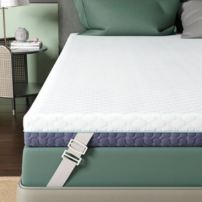 3 Inch Firm Mattress Topper California King, Memory Foam Bed Topper with Soft & Firm Options for Back Pain Relief, Mattress Topper with 2-Sided Cover, Ergonomic 5-Zone, CertiPUR Certified