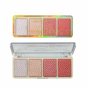 3PC baked powder face brightening shadow nose shadow highlight blush repairing eye shadow (Color : B01, Size : 3PC)