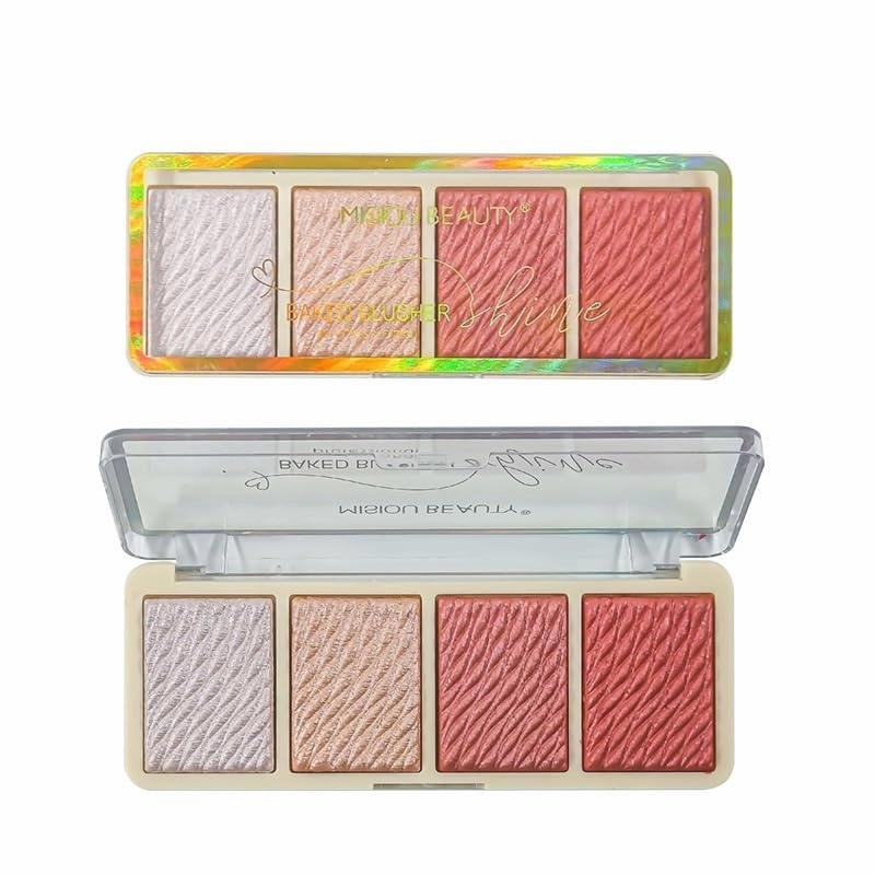 3PC baked powder face brightening shadow nose shadow highlight blush repairing eye shadow (Color : B01, Size : 3PC)