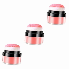 3pcs Buildable Cheek Blush Cream Shimmer Blush Makeup Highlighters for Face Makeup Loose for Women