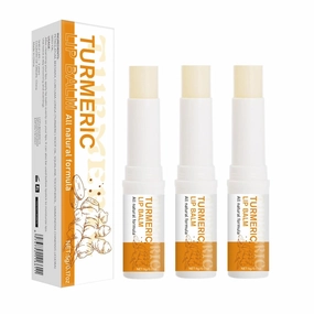 3PCS TXRDONY Turmeric Moisturizing Lip Balm Hydrating, Lip Balms & Moisturizers Lock In Moisture and Keep Lips Soft and Smooth & Moisturize for Dry Lips, Lip Care Products