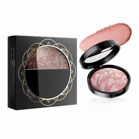 4-Colors Streaky Pork Baked Foundation Powder, Brighten Color Correcting Powder Foundation, Oil-control, Smooth Lightweight, Buildable Coverage, Natural Matte Finish (#01)