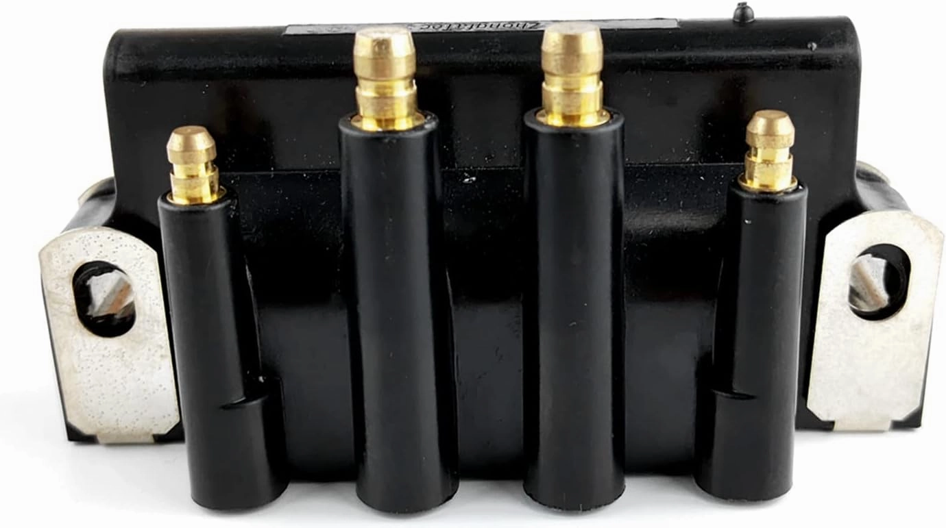 583740 Dual Plug Wire Ignition Coil Replacement for most Evinrude Johnson OMC Outboard 2.5 3 4 5 6 8 9.9 10 15 28 30 40 45 48 50 55 75 90 100 105 115 135 150 175 200 225 HP Sierra 18-5170