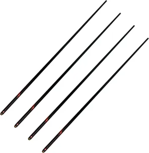 58" One Piece Fiberglass Graphite Composite Billiard Pool Cue Sticks, Set of 4,21oz (Several Colors Available)