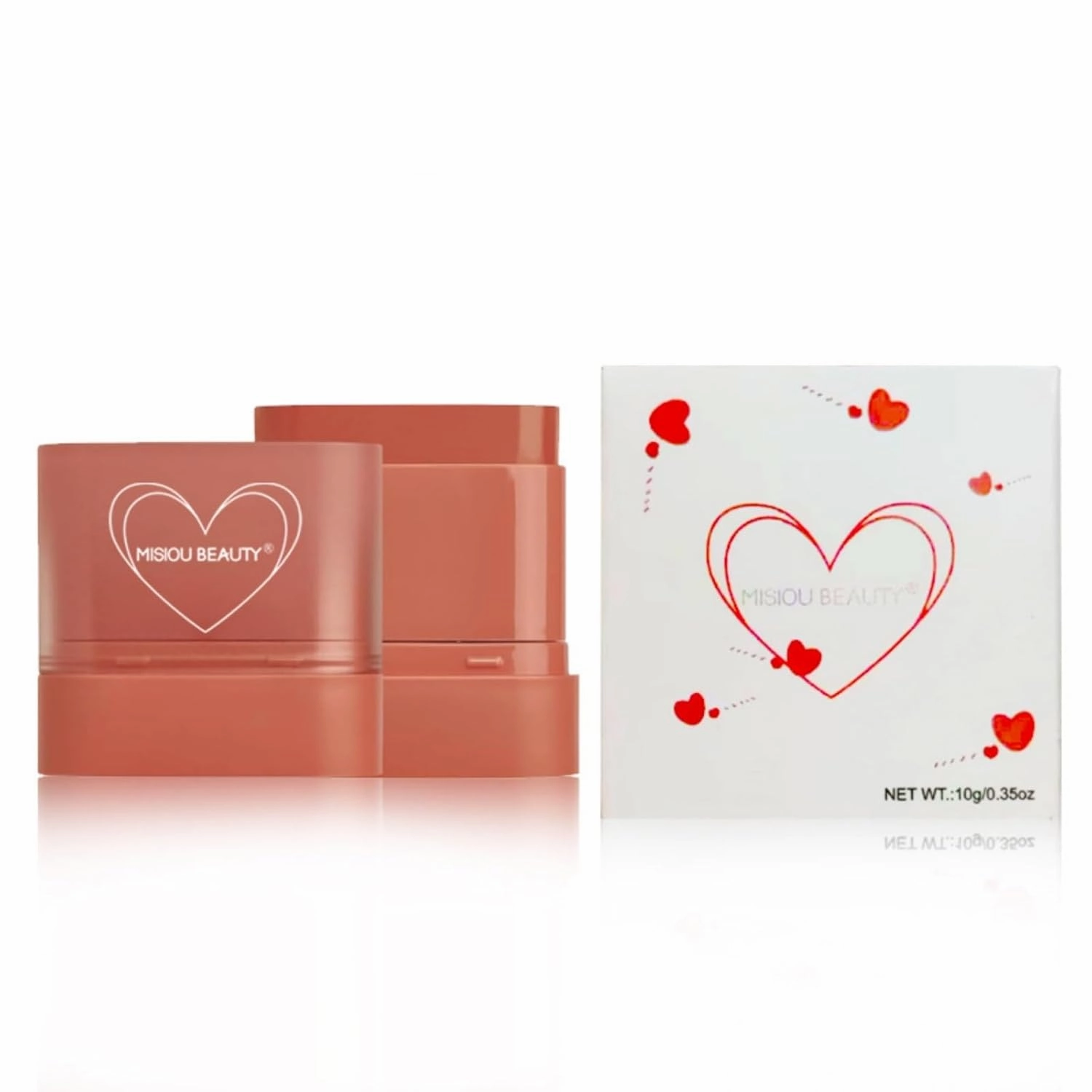 6-in-1 Lip & Cheek Tint Stick - Sheer Hydrating Glow, Buildable Watercolor Finish (Vegan, 12H Dewy Wear) (#01)