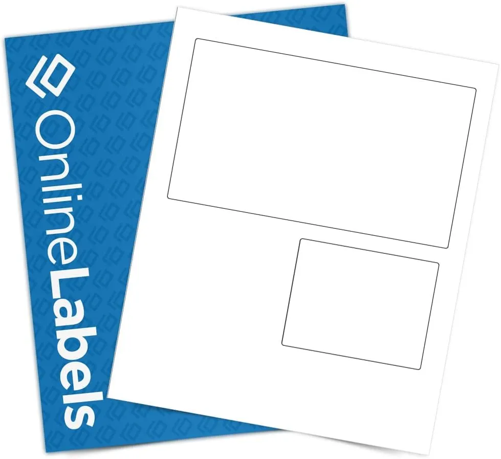7.4 x 4.5 and 3.675 x 3 Ebay Shipping Labels - Pack of 250 Sheets - Inkjet/Laser Printer - Online Labels