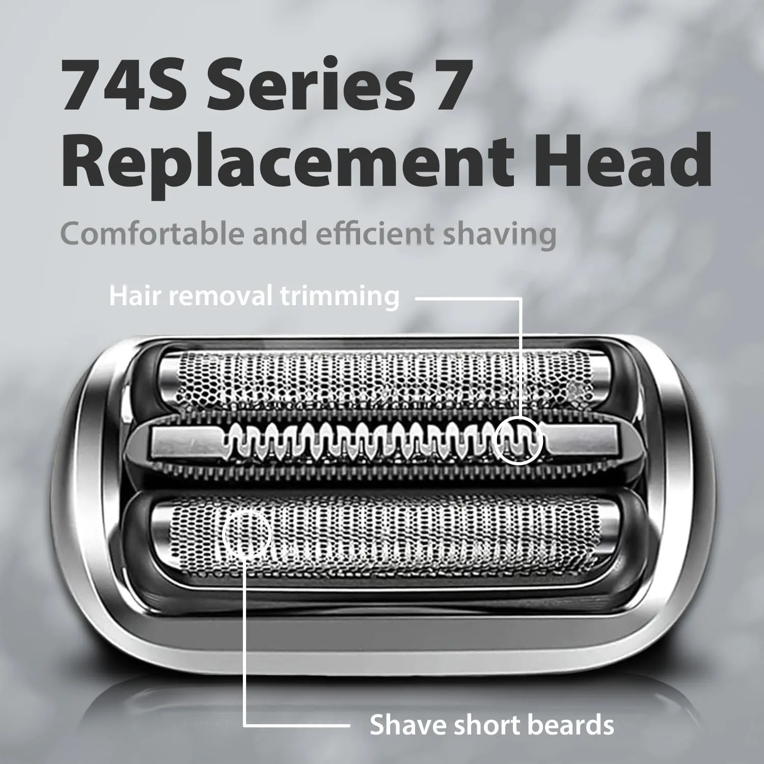 74S Replacement Shaver heads Compatible with Braun Series 7 Replacement Head,suitable for 7120s, 7125s, 7127cs, 7171cc, 7175cc, 7185cc and 7189cc