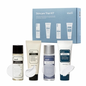 [DearKlairs] Skincare Trial Kits, Valentine's Galentine's Day Gifts, 4 minis, cleansing oil, cleanser, toner, cream, Travel must haves, Gifts for Women, mom