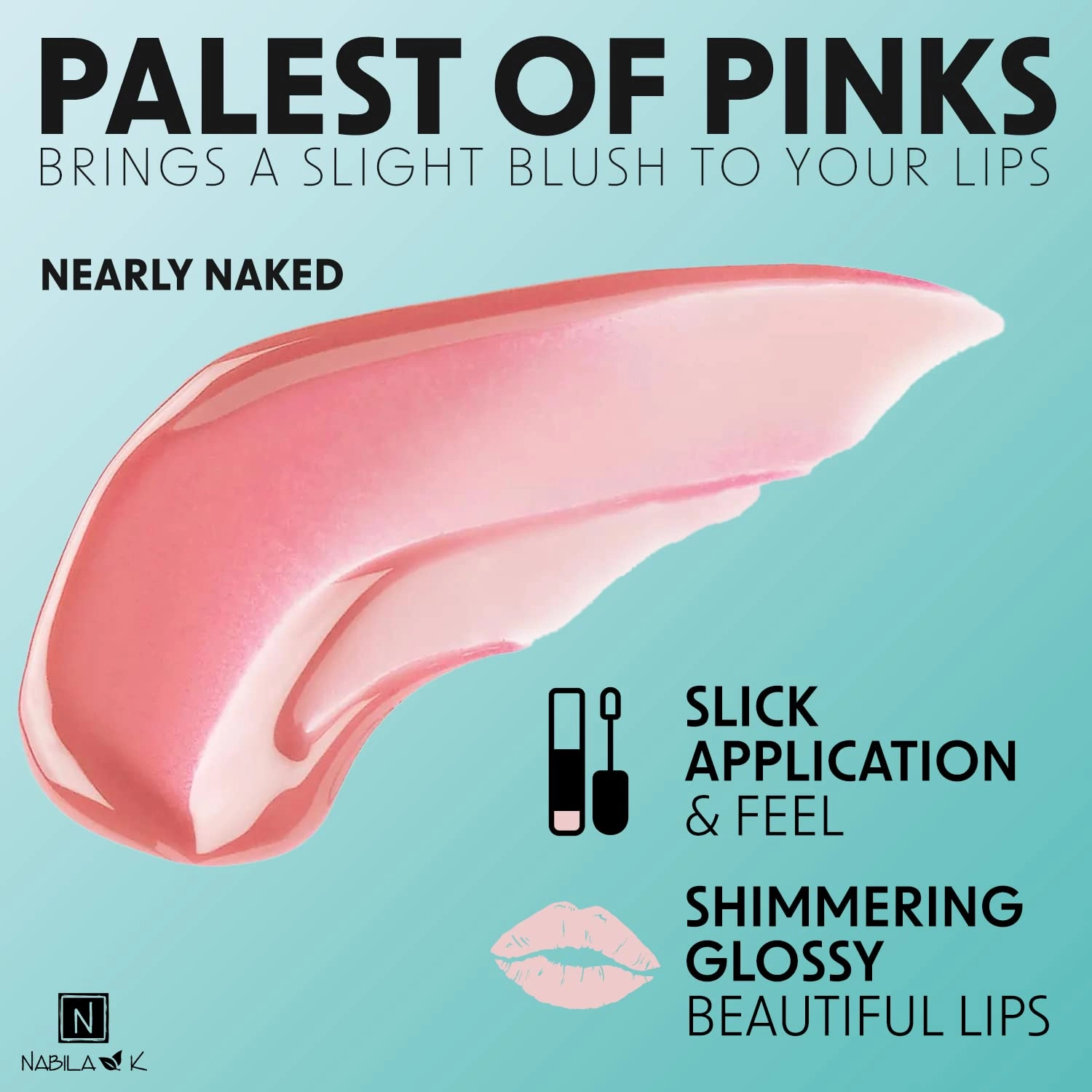 "Nearly Naked Lip Gloss - Moisturizing Lip Balm - Fuller Looking Lips - Organic - Cruelty-Free - Hypoallergenic - Long Lasting Makeup - Tinted Lip Balm - Pale Pink Lip Gloss - .25 Oz