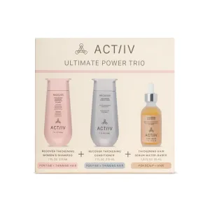 ACTIIV Ultimate Power Trio For Women | Boosts Fuller-Looking Hair, Strengthens, Soothes Scalp, Includes Shampoo, Conditioner & Serum, Vegan, Color-Safe, For All Hair Types