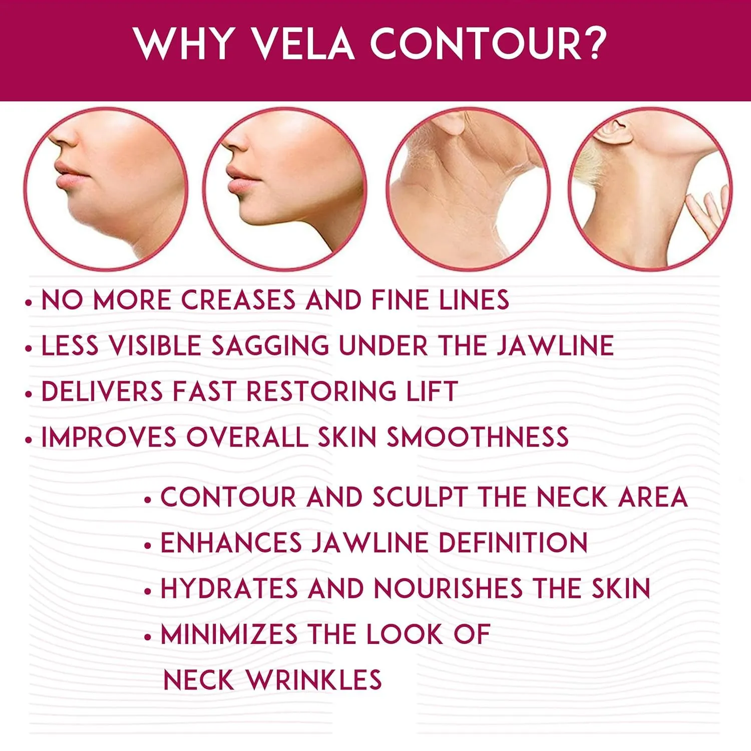 Advanced Set Neck Cream Serum Facial Belt Works for Visible Correction of Neck Chin and Jawline - Fine Lines - Neck Wrinkles - Sagging Skin (Serum Belt Cream)