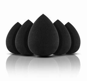 Aesthetica Cosmetics Beauty Sponge Blender - Latex Free and Vegan Makeup Sponge Blender - For Powder, Cream or Liquid Application (5 Pack)