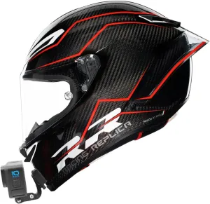 AGV Pista Customize Motorcycle Helmet Chin Mount Kits for GoPro and Insta360 Etc. Action Camera with Adhesive Pads and J Hook Mount