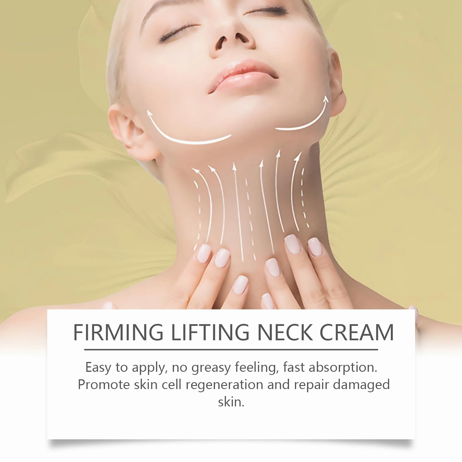 AH-8 Firming Neck Cream, Roller Firming Neck Cream for Crepey Skin Body Care Comfort, Moisturizing, Tightening Skin Repair (2PC, 8.46 Fl Oz)