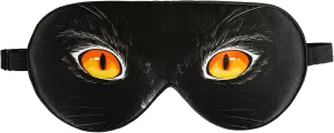 Alaska Bear Mulberry Silk Sleep Mask Luxury Cool and Lustrous Eye Cover for Sleeping Unisex(Cat Eyes)