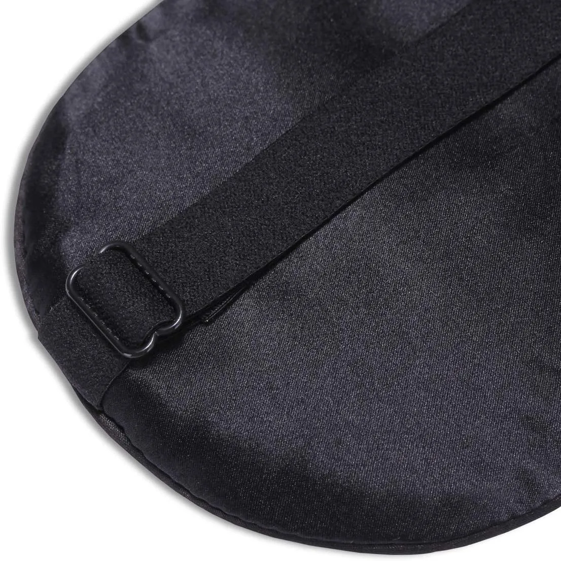 Alaska Bear Organic Silk Sleep Mask Cool Super Smooth Eye Cover Genuine Mulberry Silk Face Skin Care, Soft Filling, Lightweight for Home or Travel Use (Original Black, Flat)