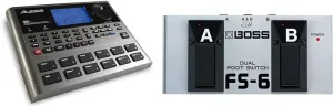 Alesis SR-18 Studio Drum Machine Bundle with Boss FS-6 Dual Footswitch